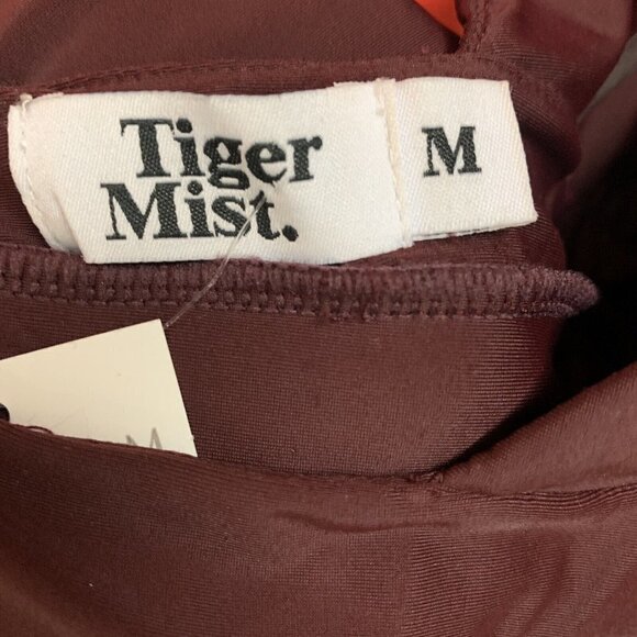 Tiger Mist Women Burgundy Not Your Girl Halter Bodycon Dress Size Medium - Picture 6 of 7